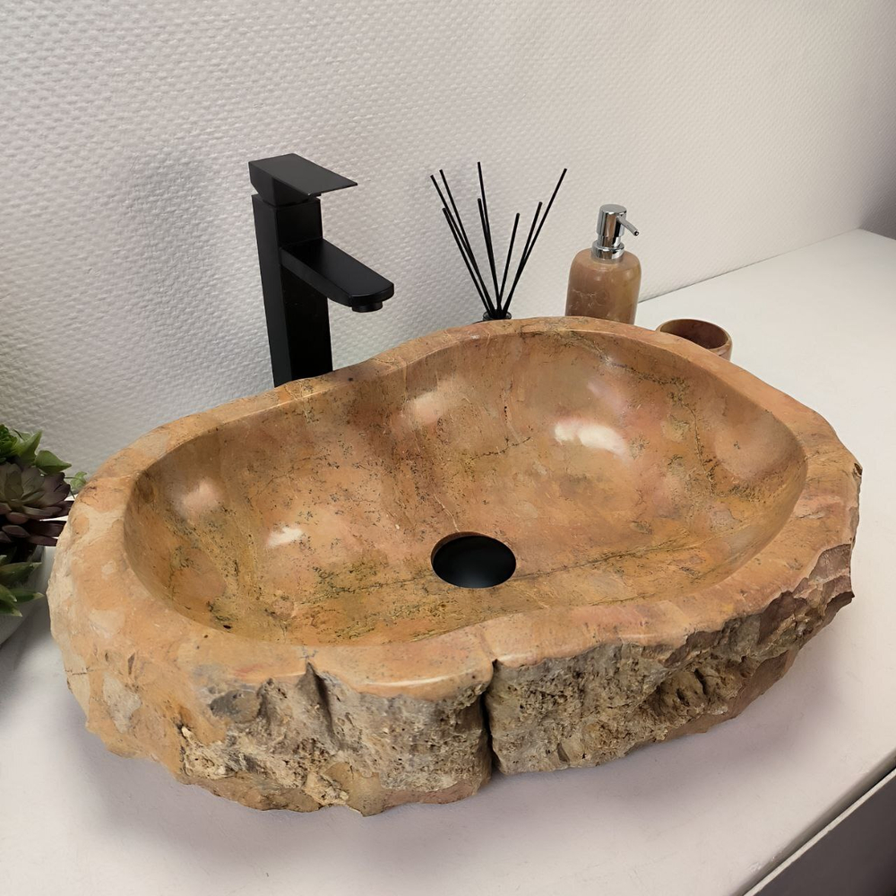 Раковина из мрамора Erozy Red EM-62793 56*44*15 12