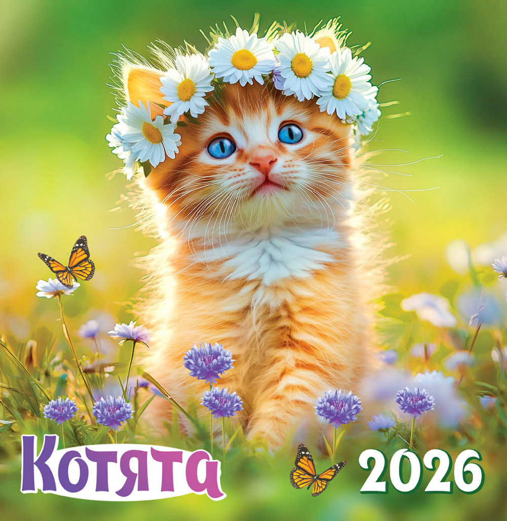 Календарь на скрепке (ПК) Котята