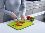 Доска разделочная с ножеточкой Slice & Sharpen™ большая зеленая, Joseph Joseph