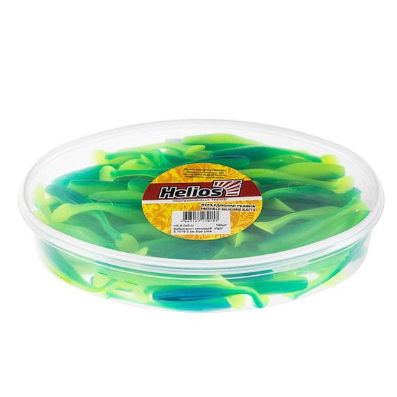 Виброхвост несъедоб. Vigor 3,75&#39;/9.5 см Blue Lime 100шт. (HS-6-040-N) Helios