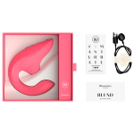 Розовый вибратор 13,9см с вакуумным стимулятором Womanizer Blend Vibrant Rose WZBD1SG2