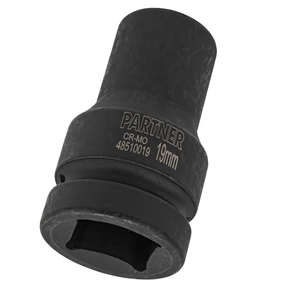 Головка ударная глубокая 19мм (6гр),1'' Partner PA-48510019