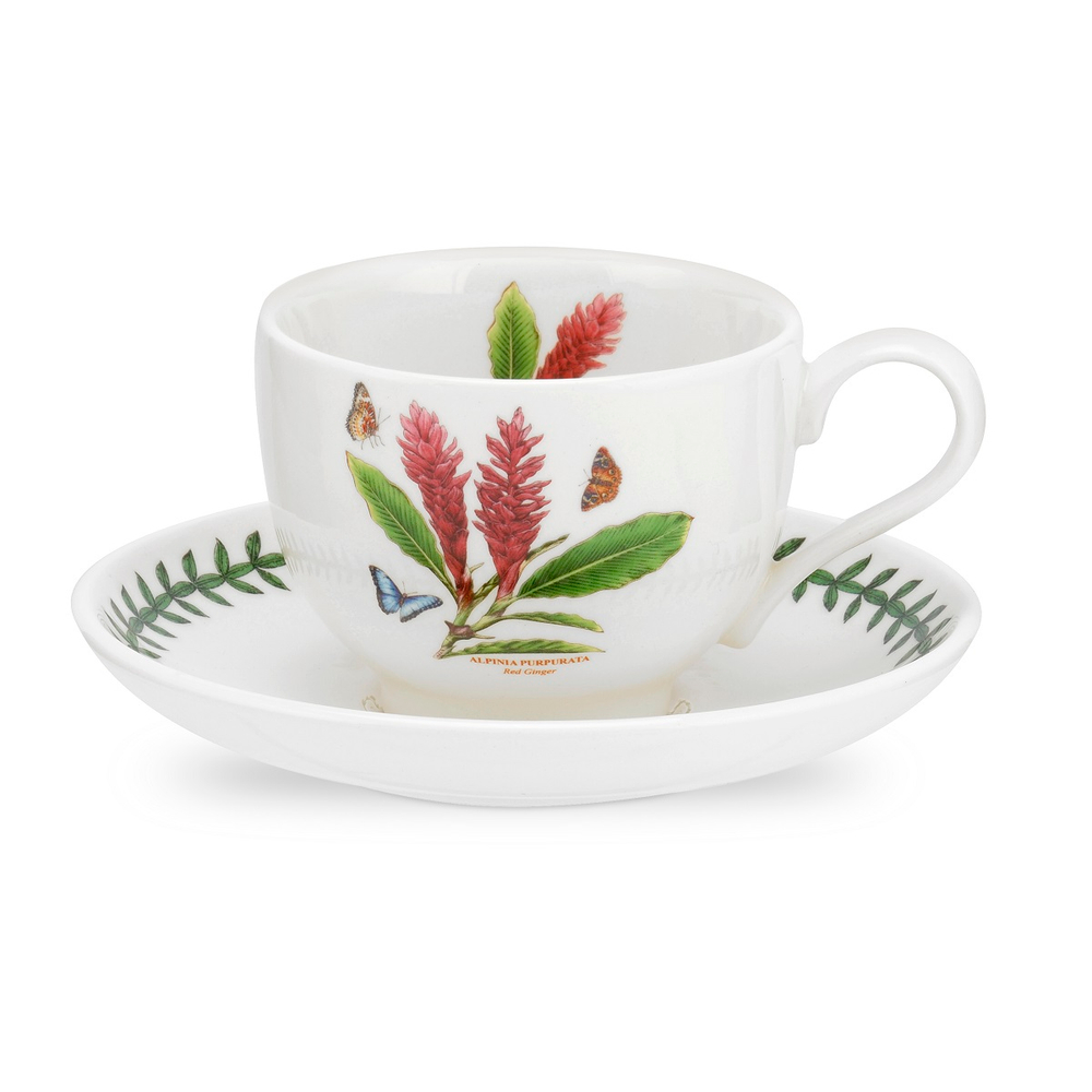 Portmeirion Чайная чашка Exotic Botanic Garden 200 мл с блюдцем Красный имбирь EG04107-F