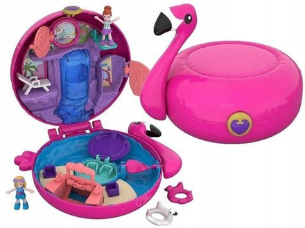 Фигурка Mattel Polly Pocket Игровой набор с фигурками Фламинго FRY38