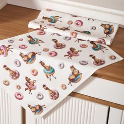 НАБОР ПОЛОТЕНЕЦ ИЗ 2ШТ "ЛОШАДЬ В ПОНЧИКАХ",БЕЛЫЙ,40Х60СМ ТВИЛ,100% ХЛОПОК