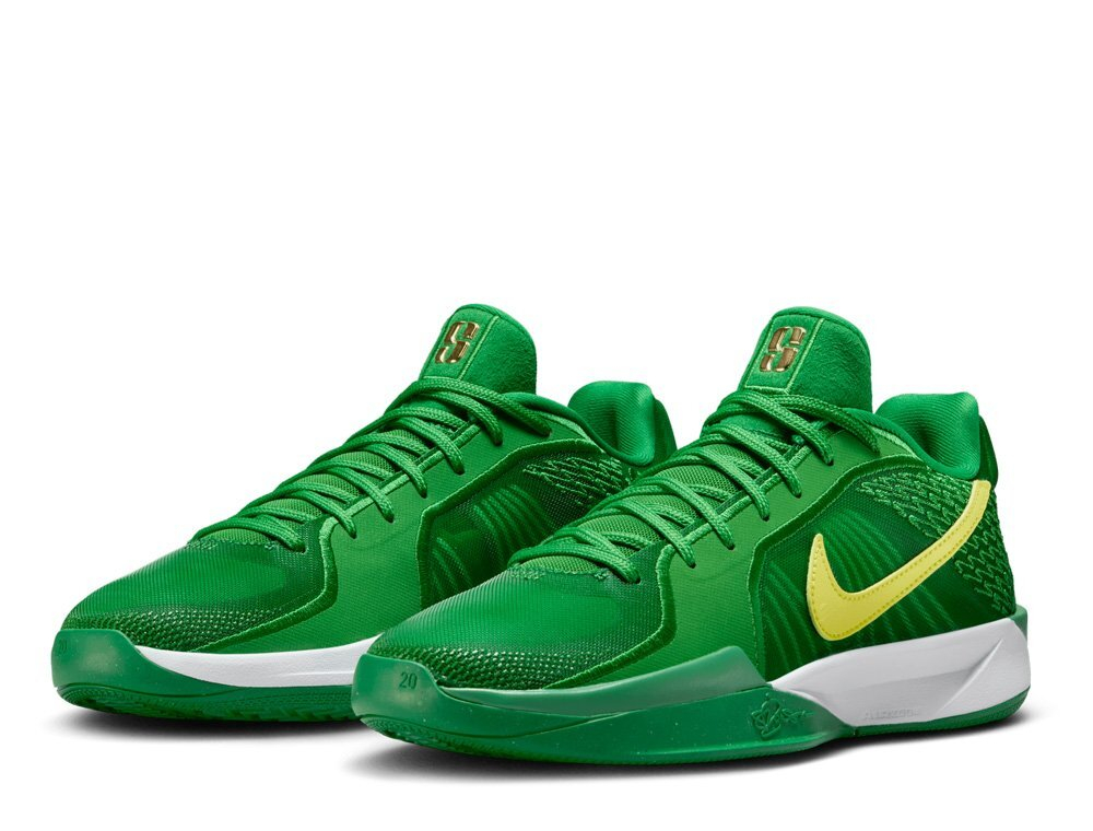 Баскетбольные кроссовки  Nike Sabrina 2 "Oregon" Apple Green/Yellow Strike-White