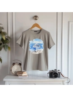 Термонаклейка на одежду, термопринт Лодка