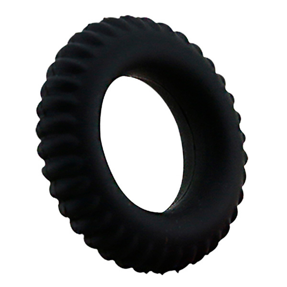 Эреционное кольцо 3,3см с ребрышками Baile Titan BI-210144