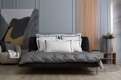 Наволочки 2шт 50х90 German Grass Alpine Graphite Allure с широким кантом