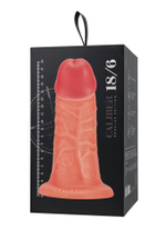 Крупный фаллоимитатор RealStick CALIBER - 18 см. (Цвет: телесный)