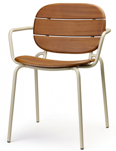 Кресло деревянное Scab Design Si-Si Wood, тортора, красное дерево