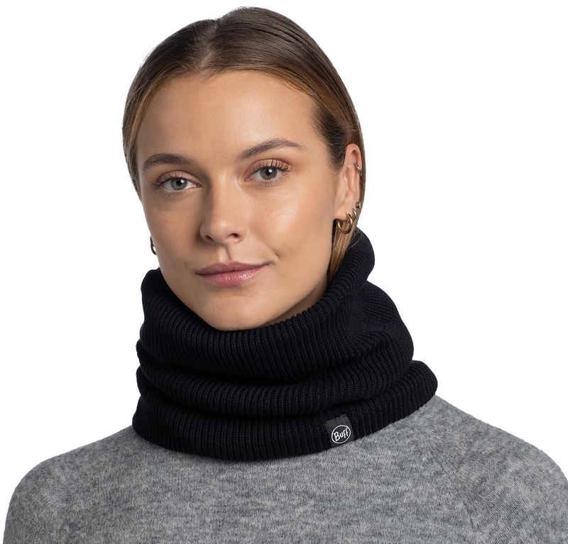 Шарф Buff Knitted & Fleece Neckwarmer Renvi Black Фото 2
