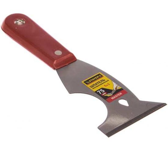 Шпатель STAYER "MASTER" многофунк. с пласт. ручкой