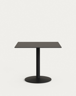 Esilda Садовый стол черного цвета с черной металлической ножкой