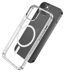 Силиконовый чехол с магнитом (MagSafe) Hoco TPU для iPhone 14 Plus (Прозрачный)