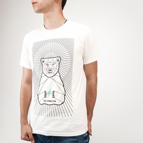 Футболка BIO CONNECTION BO-2513 Meditating bear Молочный
