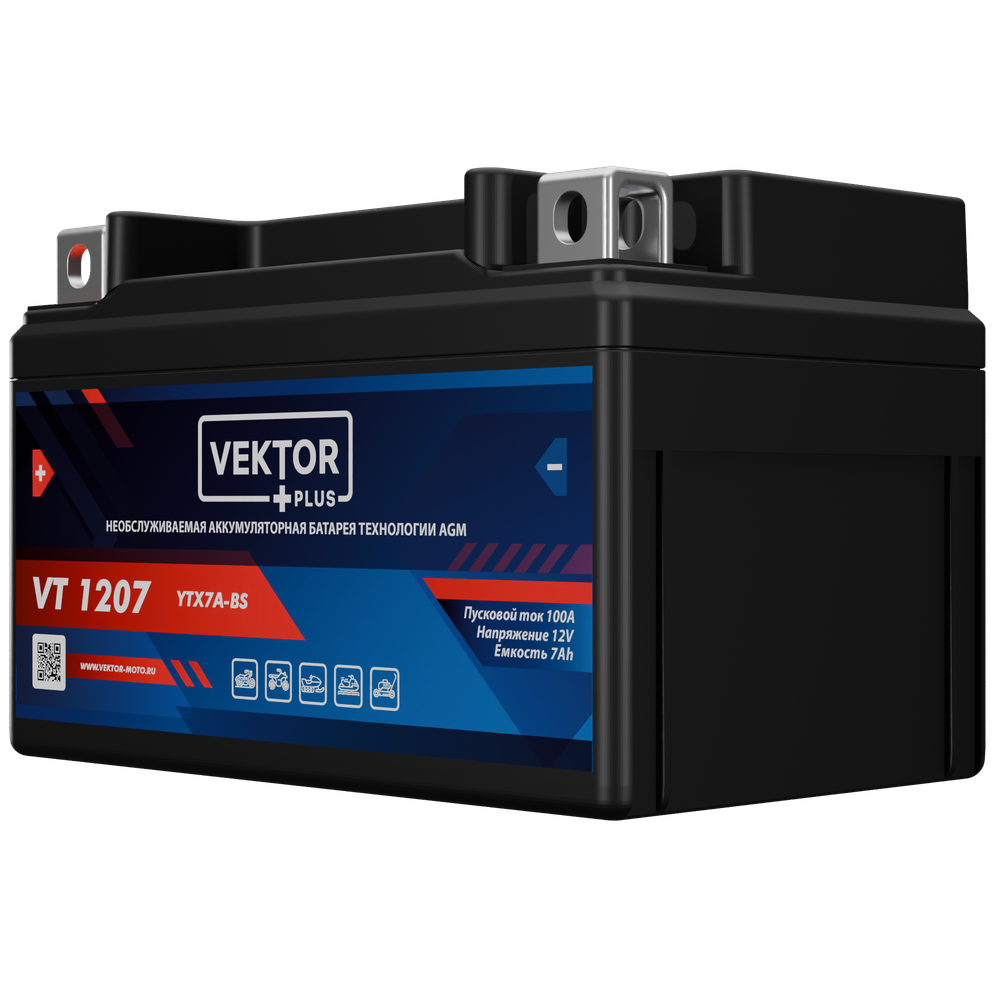 VEKTOR VT 1207 аккумулятор