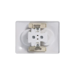 GLOSSA РОЗЕТКА двойная без заземления, 16А, в сборе, БЕЛЫЙ