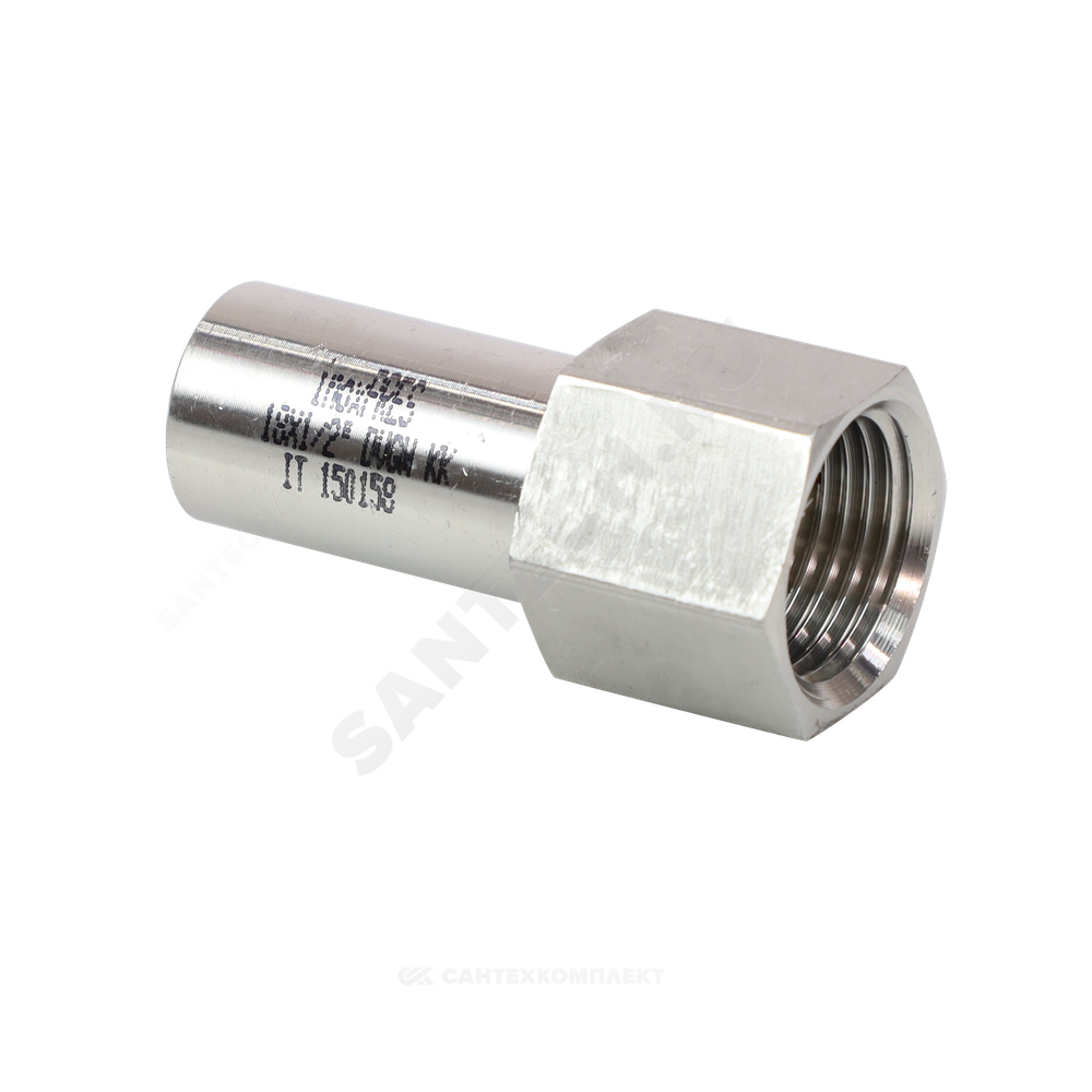 Переход сталь нерж AISI 316L Дн 28х3/4" Ру16 труба/ВР Inoxpres RM 269304028