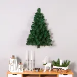 Ель-половинка зеленая настенная-подвесная от 60см до 120см