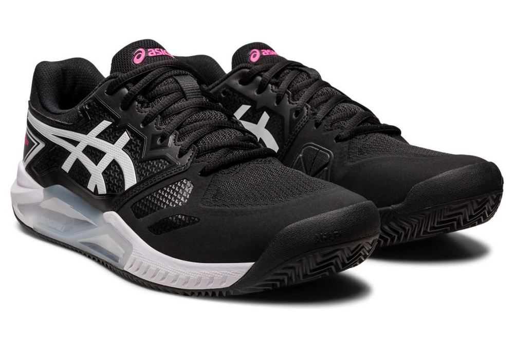Мужские кроссовки теннисные Asics Gel-Challenger 13 Clay - black/hot pink