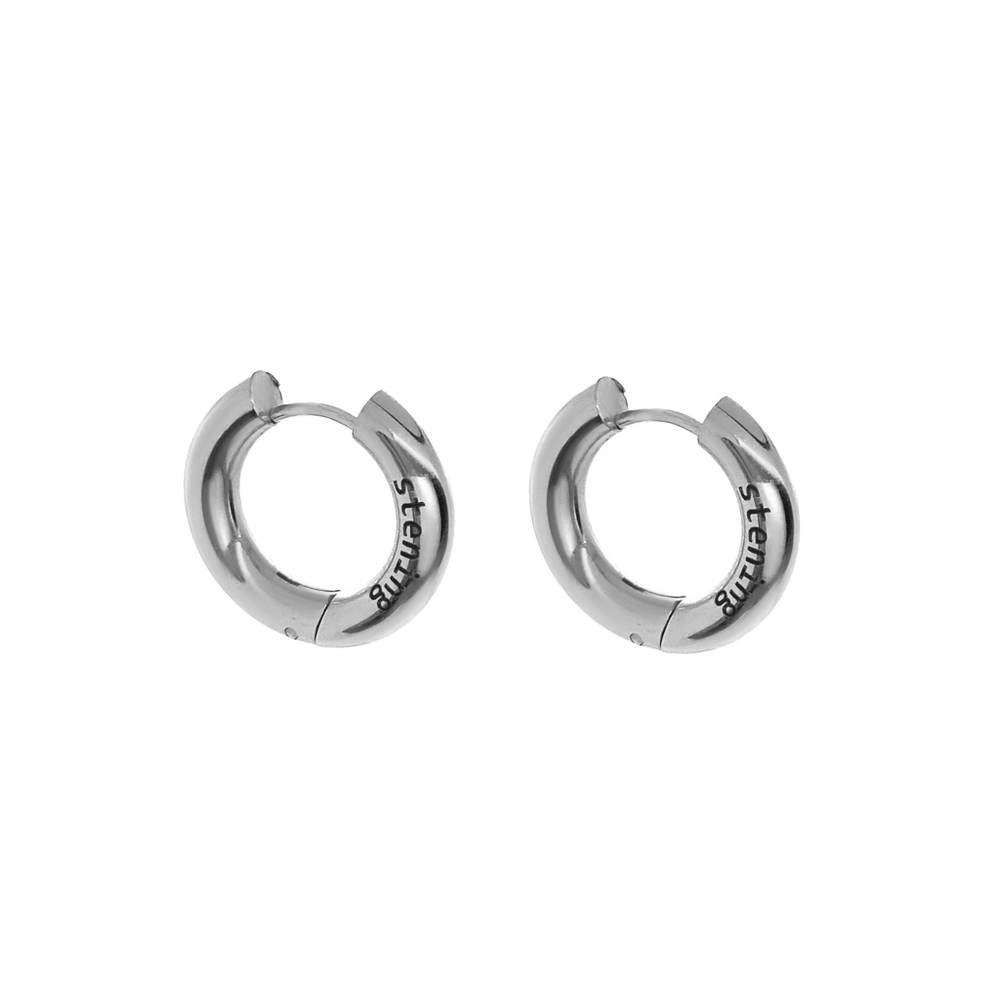 Серьги-бублики Stening S Silver