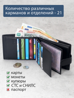 B250010R Preto - Портмоне c RFID защитой MP