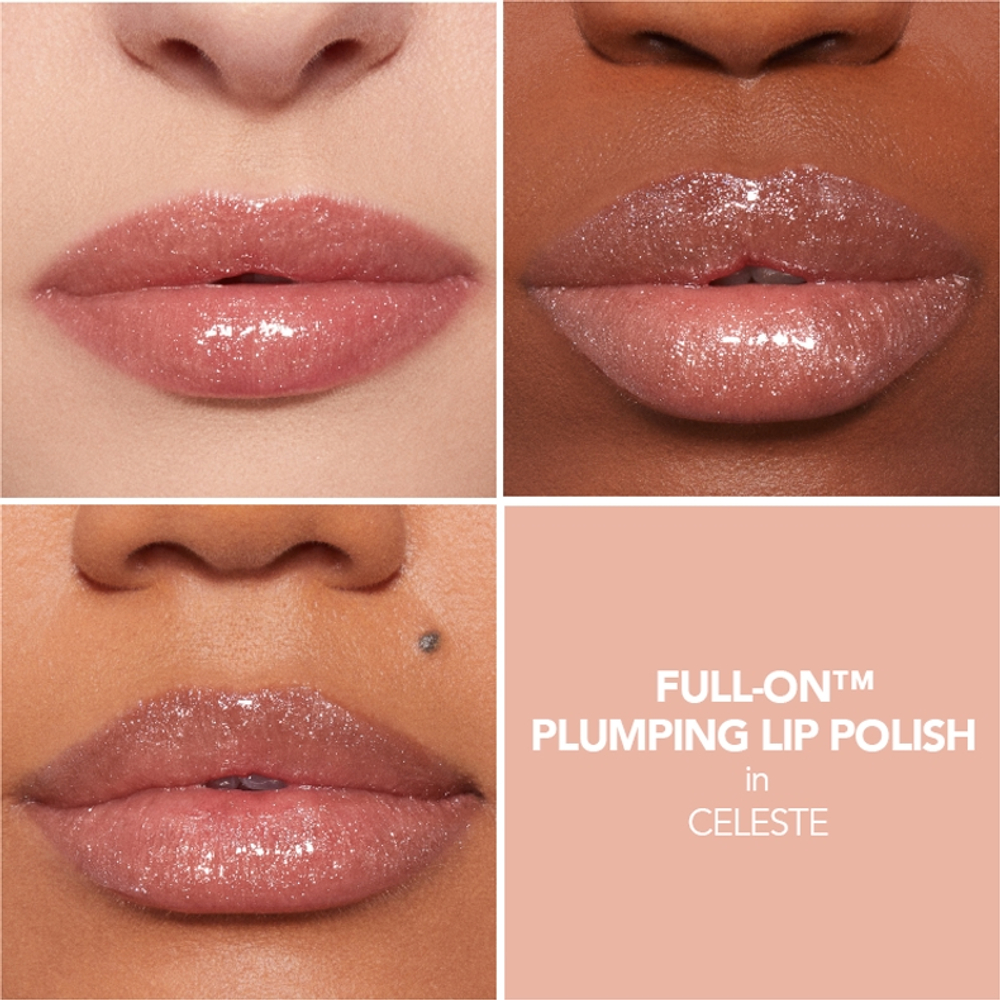 Buxom FULL-ON PLUMPING LIP POLISH GLOSS - Блеск для губ: блеск для объема губ оттенок Celeste, 4 ml