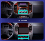 Магнитола для Mitsubishi Pajero 3, Montero 3 1999-2006 (рамка под дерево) - Teyes CC4-PRO монитор 9.5" 2K QLED на Android 13, Snapdragon 778G, AI, CarPlay, DSP, 4G SIM-слот