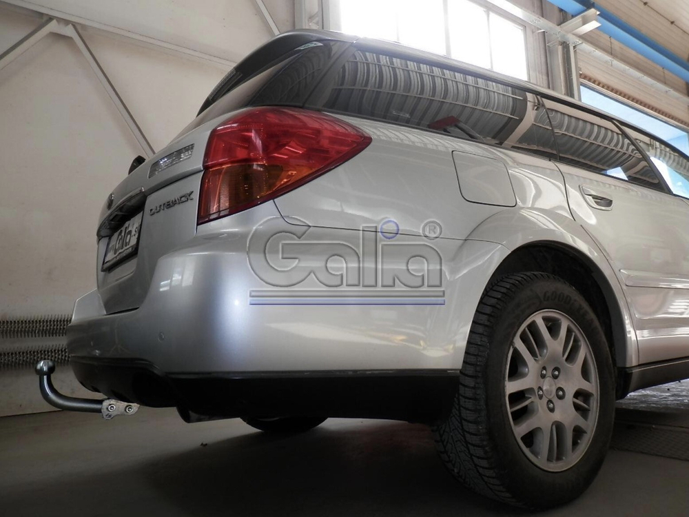 Фаркоп оцинкованный Galia S076C для Subaru Legacy WAG (BP), Subaru Outback 4WD 2004-2009(паспорт и сертификат в комплекте)(без электрики)