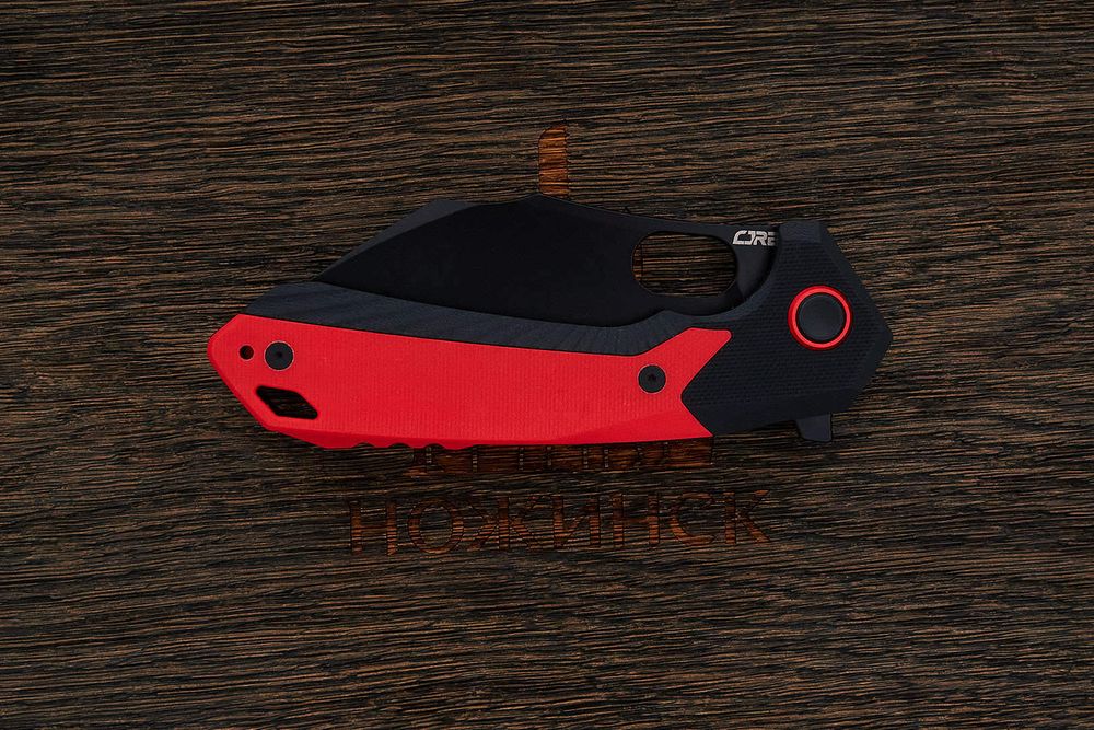 Нож складной CJRB Caldera, клинок 90мм, сталь AR-RPM9, рукоять G10 красный