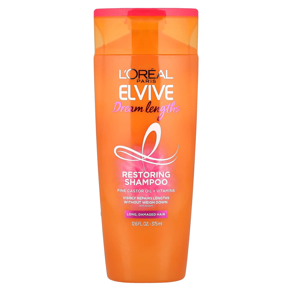 L'Oréal, Elvive, Dream Lengths, восстанавливающий шампунь, для длинных, поврежденных волос, 375 мл (12,6 жидк. Унции)