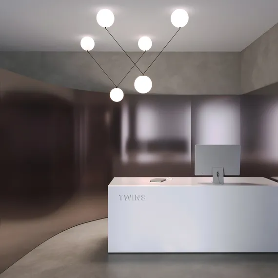 Подвесной светильник Близнецы / Twins 3000К 26Вт Maytoni mod427pl-l30b3k