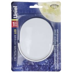 DTL-316 Овал-White-Sensor Светильник-ночник. С фотосенсором день-ночь. Белый. ТМ Uniel