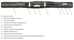 Муфта 4 СТП-1 (150-240) с соединителями (пластик/бумага) ЗЭТАРУС