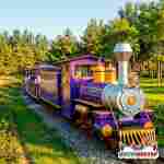 Рельсовый паровозик «Сказочный Экспресс», 4 вагона, 49 мест