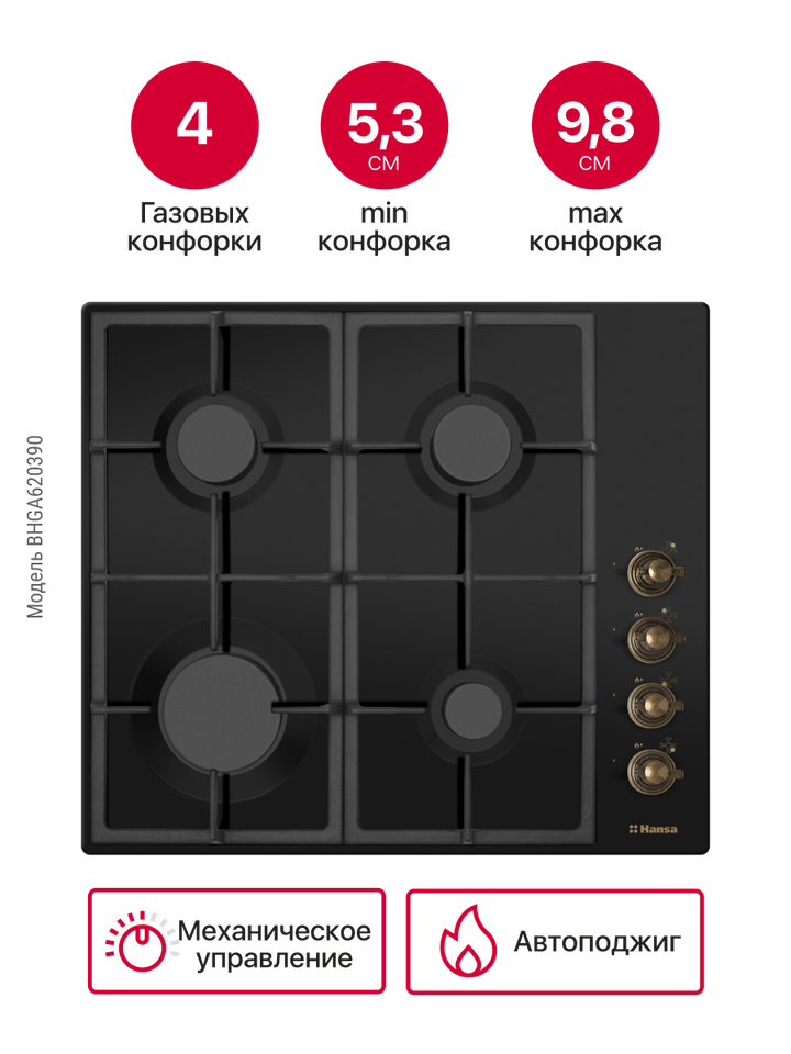 Газовая панель Hansa BHGA620390