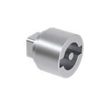 Личинка замка, для малой ручки, под ключ с двойной бородкой 3мм