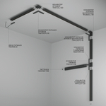 Низковольтный встраиваемый шинопровод Maytoni Basity TRX172-121B 1м