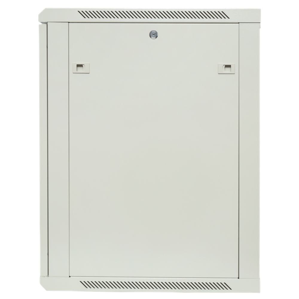 Шкаф настенный 19" TERACOM PRO 12U 600x600 мм дверь стеклянная с замком-ручкой серый