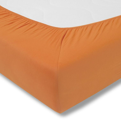 Простыня на резинке 150x200 Estella 360 orange оранжевая