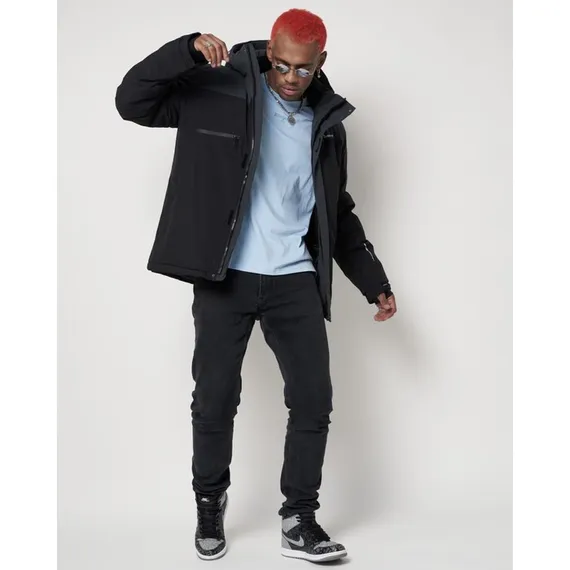 Куртка горнолыжная мужская, цвет чёрный, размер 48