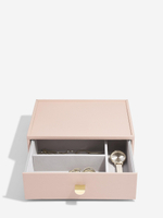 Органайзер для украшений и часов со стеклянной крышкой Stackers Classic Jewellery Box, 4 секции - White Pebble (White Pebble / серый / White Pebble / 500)