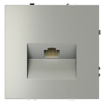 Розетка компьютерная встраиваемая VOLTUM S70 RJ45 кат.6, (сталь)