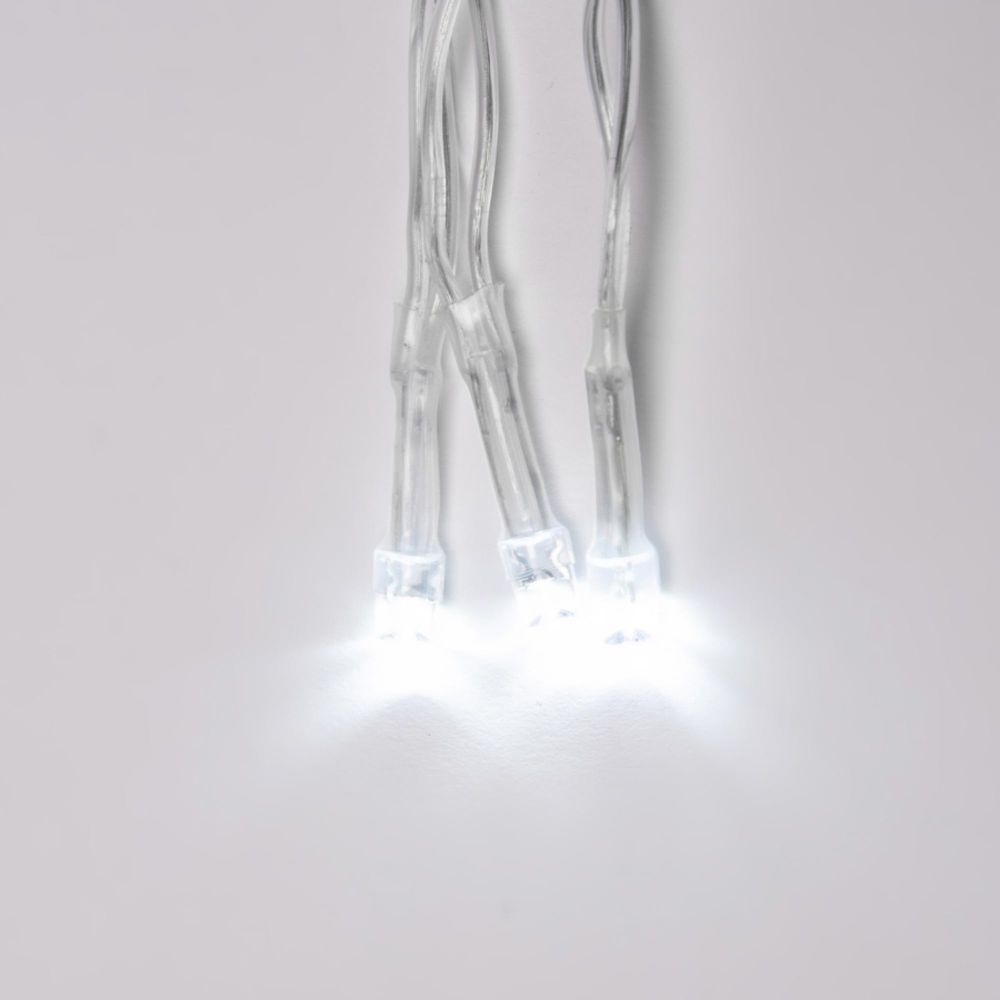 ULD-B3010-200-DTA WHITE IP20 Бахрома светодиодная с контроллером. 200 светодиодов. 3 м. белый. IP20. провод прозрачный