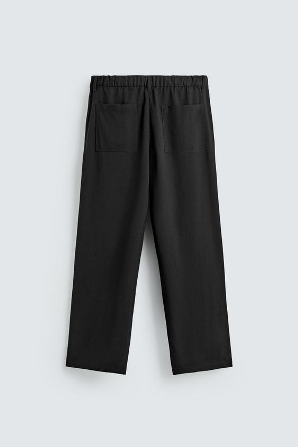 ZARA СТРУЯЩИЕСЯ БРЮКИ RELAXED FIT, ЧЕРНЫЙ