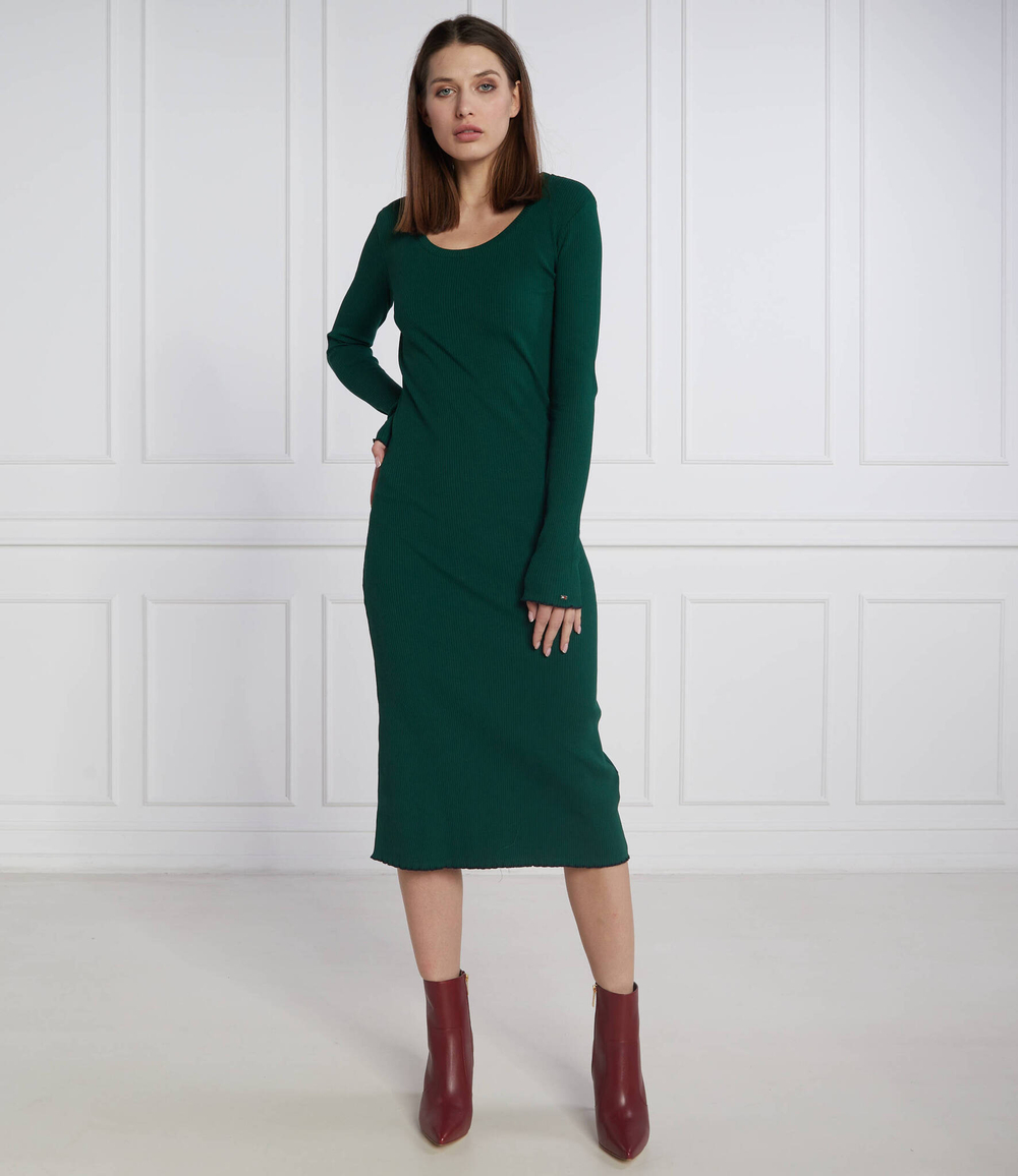 платье sc-nk Tommy Hilfiger - зеленый(WW0WW37559)