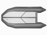 Лодка ПВХ X-River Rocky 395 НДВД + усиленное дно и баллон, красно-черный/фурнитура черная