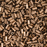 Японский бисер TOHO Bugle (стеклярус) 3mm (№221), металлизированный, непрозрачный глянцевый