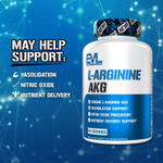 EVLution Nutrition, L-аргинина АКГ, 120 растительных капсул (500 мг в 1 капсуле)